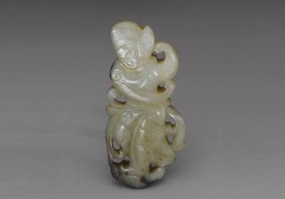 图片[2]-Jade pendant in the shape of a dancer, Liao to Jin dynasty, 907-1234-China Archive